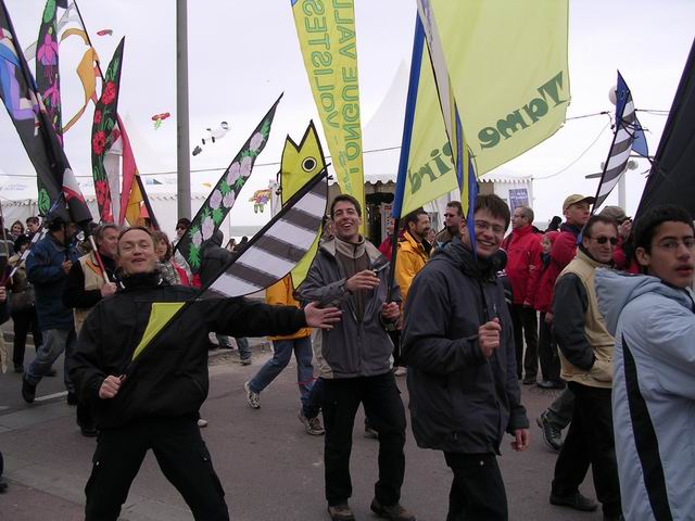 le Team pendant la parade